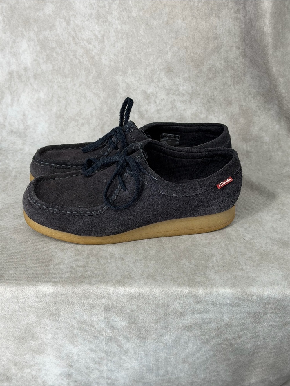 Clarks Navy Wallabee Wedged Shoe